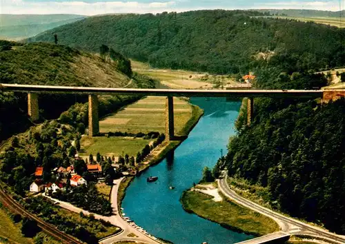 AK / Ansichtskarte  Werratal mit Autobahnbruecke