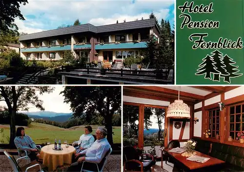 AK / Ansichtskarte 73950253 St_Andreasberg_Harz Hotel Pension Fernblick Restaurant Terrasse Landschaft