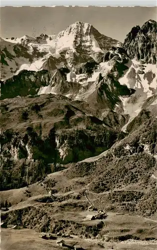 AK / Ansichtskarte  Spielbodenalp_Spielbodenhuette_2450m_Saas-Fee_VS mit Breithorn