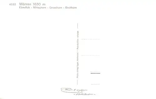 AK / Ansichtskarte  Muerren_BE Ebnefluh Mittaghorn Grosshorn Breithorn