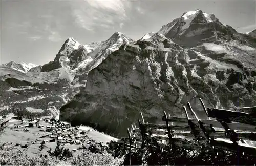 AK / Ansichtskarte  Muerren_BE Wetterhoerner Eiger Moench Jungfrau