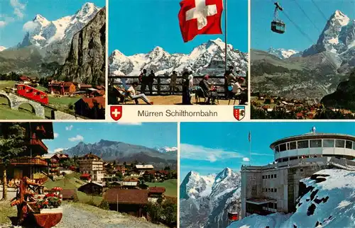 AK / Ansichtskarte  Muerren_BE Schilthornbahn Teilansichten