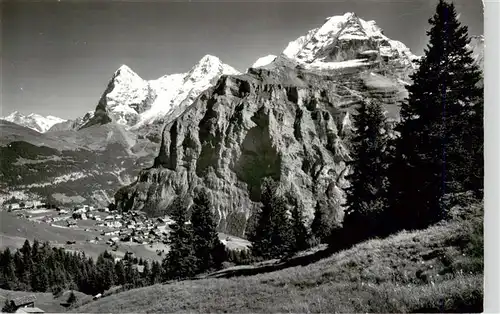 AK / Ansichtskarte  Muerren_BE Wetterhoerner Eiger Moench Jungfrau