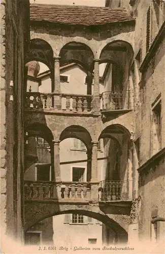 AK / Ansichtskarte  Brig_Glis_Brigue_VS Gallerien vom Stockalperschloss