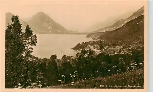 AK / Ansichtskarte  Leissigen_Thunersee_BE Panorama