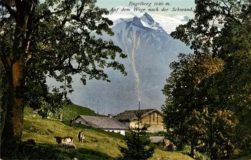 AK / Ansichtskarte  Engelberg__OW Auf dem Wege nach der Schwand