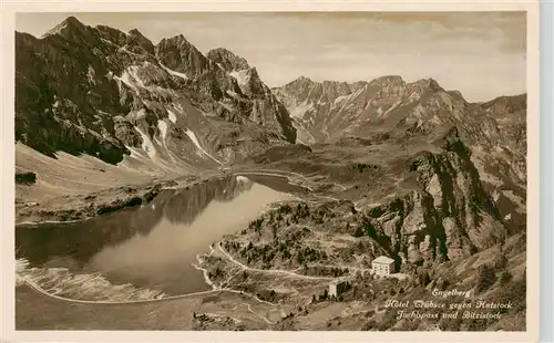 AK / Ansichtskarte  Engelberg__OW Hotel Truebsee mit Hutstock Juchlipass und Bitzistock