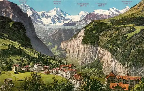 AK / Ansichtskarte  Wengen__BE mit Lauterbrunnental