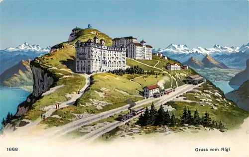 AK / Ansichtskarte  Rigi_Kulm Panorama Hotels