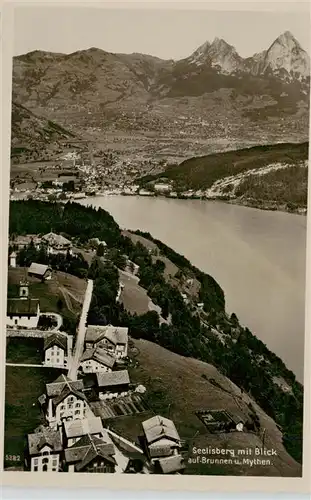 AK / Ansichtskarte  Seelisberg_UR mit Brunnen und Mythen