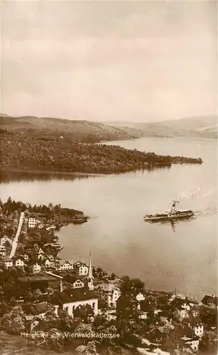 AK / Ansichtskarte  Hergiswil_Vierwaldstaettersee Panorama