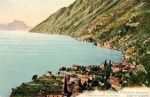 AK / Ansichtskarte  San_Mamette_Monte_TI e Monte San Salvatore Lago di Lugano