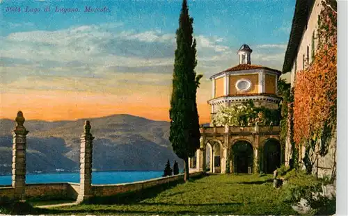 AK / Ansichtskarte  Morcote_Lago_di_Lugano_TI Motiv