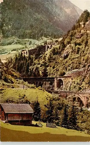 AK / Ansichtskarte  Wassen__UR Gotthardbahn 3 Eisenbahnlinien
