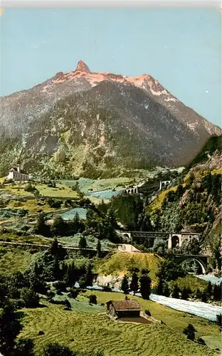 AK / Ansichtskarte  Wassen__UR Gotthardbahn mit Meyenreussbruecken