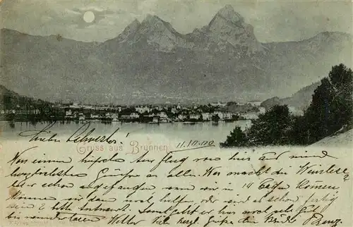 AK / Ansichtskarte  Brunnen_Vierwaldstaettersee_SZ Panorama