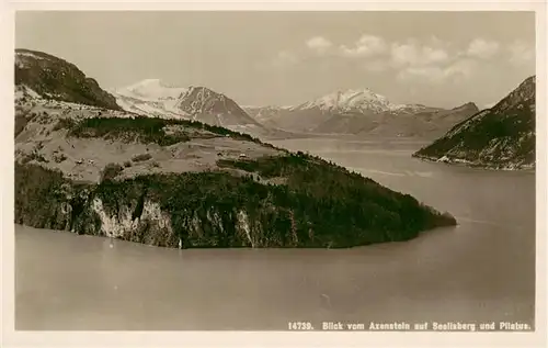 AK / Ansichtskarte  Axenstrasse_Altdorf_UR Blick auf Seelisberg und Pilatus