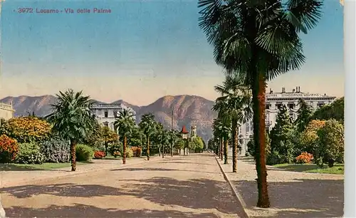 AK / Ansichtskarte  Locarno_Lago_Maggiore_TI Via delle Palme