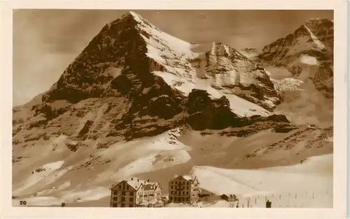 AK / Ansichtskarte  Kleine_Scheidegg_Interlaken_BE mit Eiger und Moench