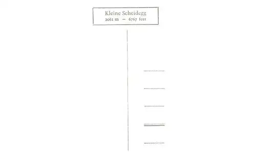 AK / Ansichtskarte  Kleine_Scheidegg_Interlaken_BE mit Wetterhorn
