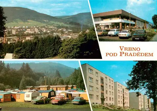 AK / Ansichtskarte  Vrbno_pod_Pradedem Panorama Einkaufszentrum Campingplatz Neubauten Wohnsiedlung