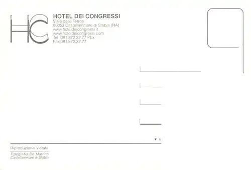 AK / Ansichtskarte  Castellammare_di_Stabia_Neapel_Napoli_IT Hotel dei Congressi