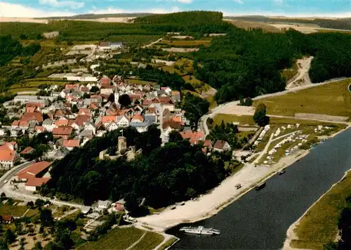 AK / Ansichtskarte 73950556 Polle_Oberweser Panorama Luftkurort