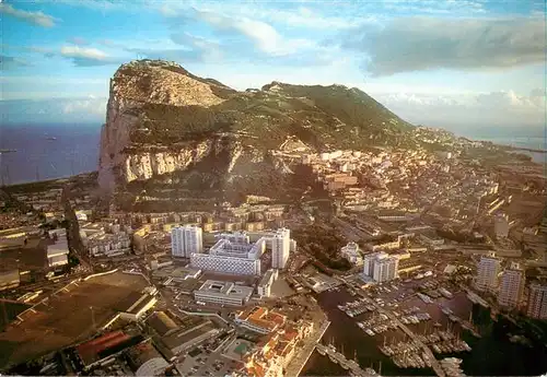 AK / Ansichtskarte  Gibraltar_Gibilterra Aerial view of Rock