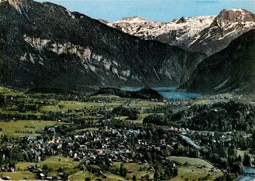 AK / Ansichtskarte  Bad_Goisern_Salzkammergut_AT Panorama Jod-Schwefelbad im Hintergrund Hallstaettersee und Dachsteingruppe