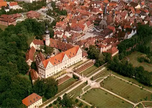 AK / Ansichtskarte  Weikersheim Stadtansicht mit Schloss