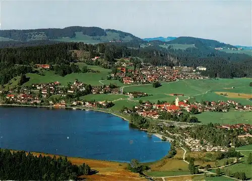 AK / Ansichtskarte  Hopfen_See_Fuessen_Bayern mit Campingplatz und Kurzentrum