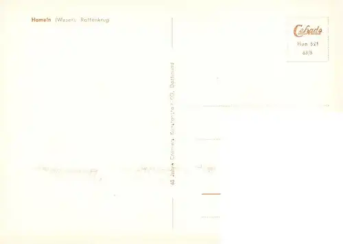 AK / Ansichtskarte  Hameln_Weser Gaststaette Rattenkrug Historisches Gebaeude