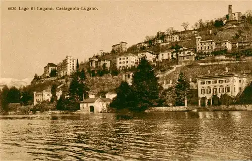 AK / Ansichtskarte  Castagnola_Lago_di_Lugano Panorama