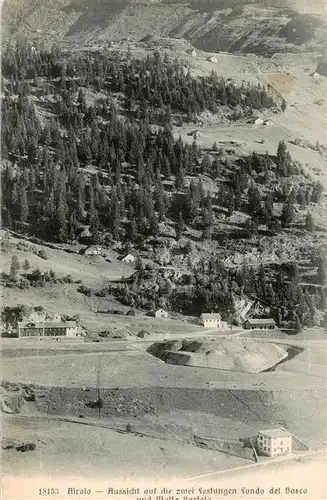 AK / Ansichtskarte  Airolo_TI Aussicht auf die 2 Festungen Fondo del Bosco  und Matto Bartala
