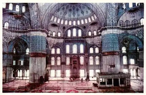 AK / Ansichtskarte 73950679 Istanbul_Constantinopel_TK Interior of Sultan Ahmet Mosque