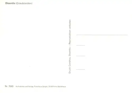 AK / Ansichtskarte  Disentis_GR Panorama