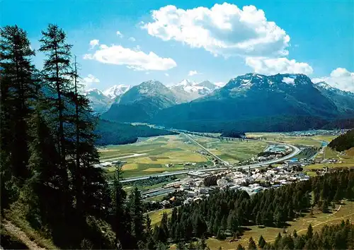 AK / Ansichtskarte  Samedan_Samaden_GR Panorama