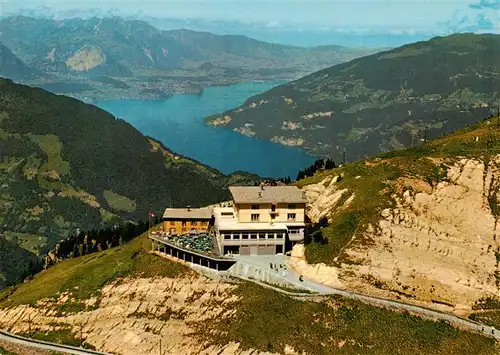 AK / Ansichtskarte  Schynige-Platte_Schynigeplatte_2100m_BE Hotel Schynige Platte mit Thunersee