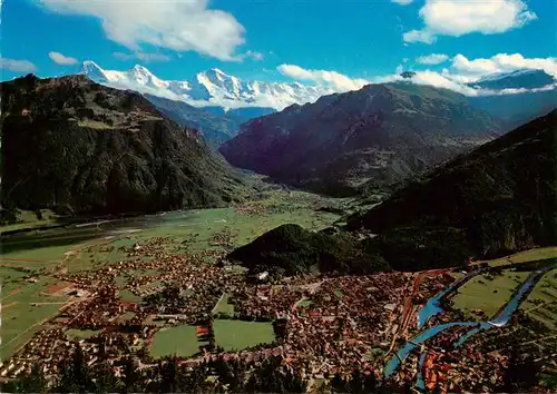 AK / Ansichtskarte  Matten_Interlaken Blick vom Harderkulm mit Jungfraugruppe Breitlauenen Schynige Platte Sulegg Schwalmeren