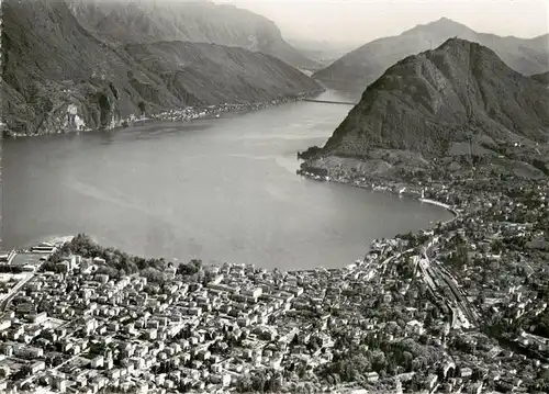 AK / Ansichtskarte  Lugano_Lago_di_Lugano_TI Col Monte San Salvatore