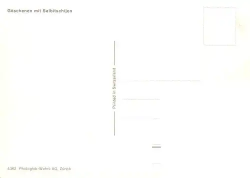 AK / Ansichtskarte  Goeschenen_Goeschenen_UR mit Salbitschijen