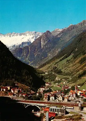 AK / Ansichtskarte  Goeschenen_Goeschenen_UR mit Goescheneralptal und Dammagletscher