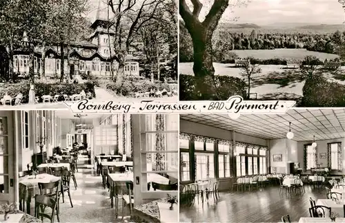 AK / Ansichtskarte  BAD_PYRMONT Restaurant Bomberg Terrassen Gastraeume