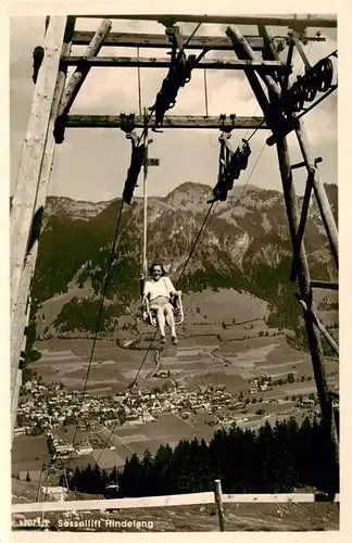 AK / Ansichtskarte  Sessellift_Chairlift_Telesiege Hindelang Oberallgaeu