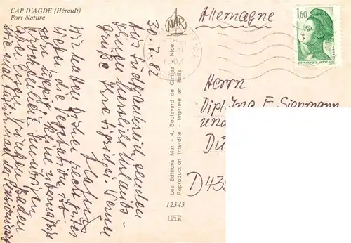 AK / Ansichtskarte  Cap-d_Agde Port nature vue aérienne