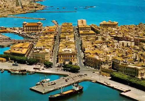 AK / Ansichtskarte  Siracusa_Syrakus_Sicilia_IT L'Ortigia vista dall aereo