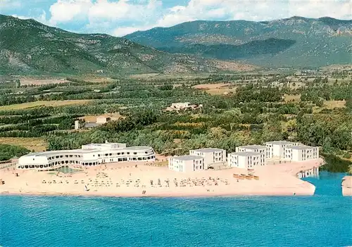 AK / Ansichtskarte  San_Margherita_di_Pula_Cagliari_Sardegna_IT Hotel Flamingo Spiaggia veduta aerea