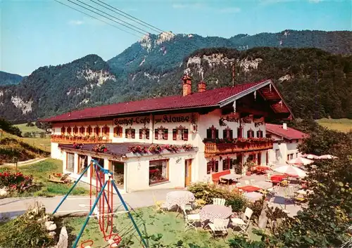 AK / Ansichtskarte  Aschau_Chiemgau Gasthaus zur Klause Terrasse