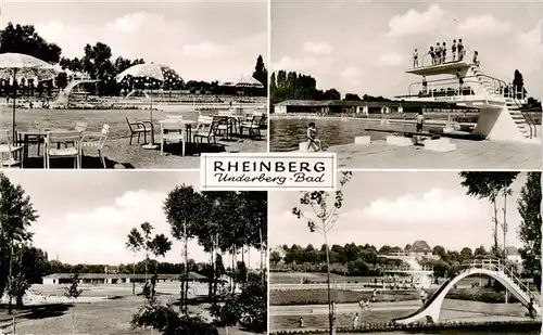 AK / Ansichtskarte  Rheinberg Unterberg-Bad Freibad Sprungturm