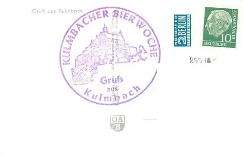 AK / Ansichtskarte  Kulmbach Kulmbacher Bierwoche Trachten